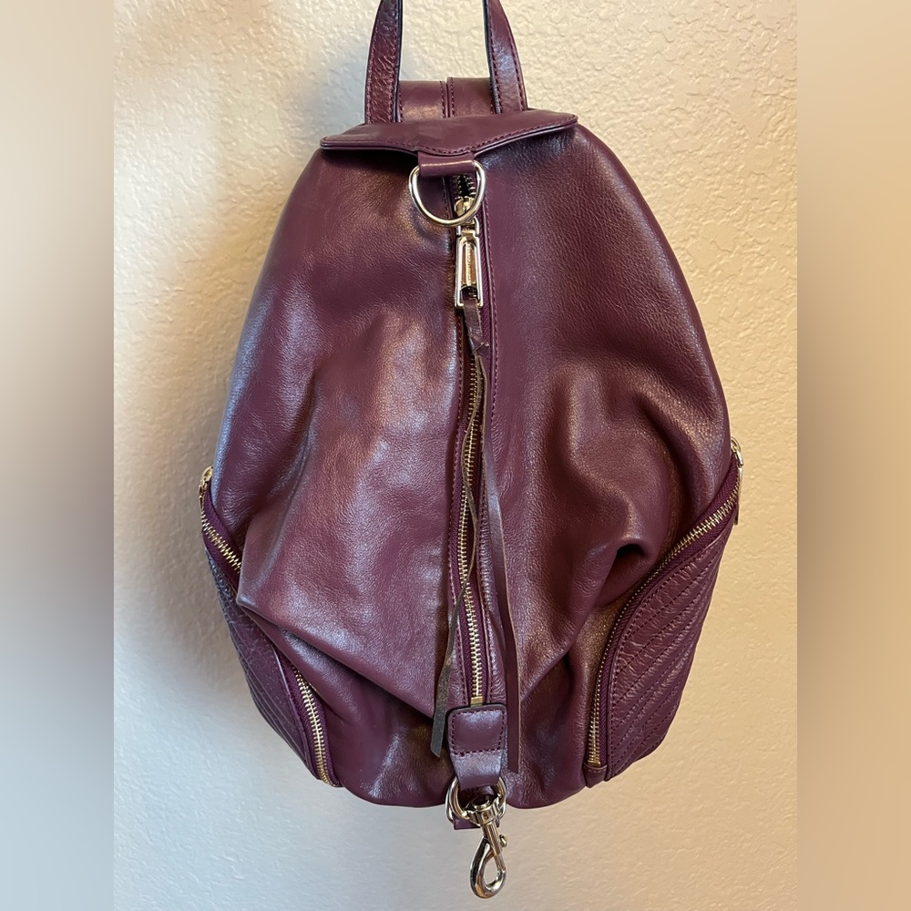 Rebecca Minkoff Julian Backpack (Burgundy Leather)